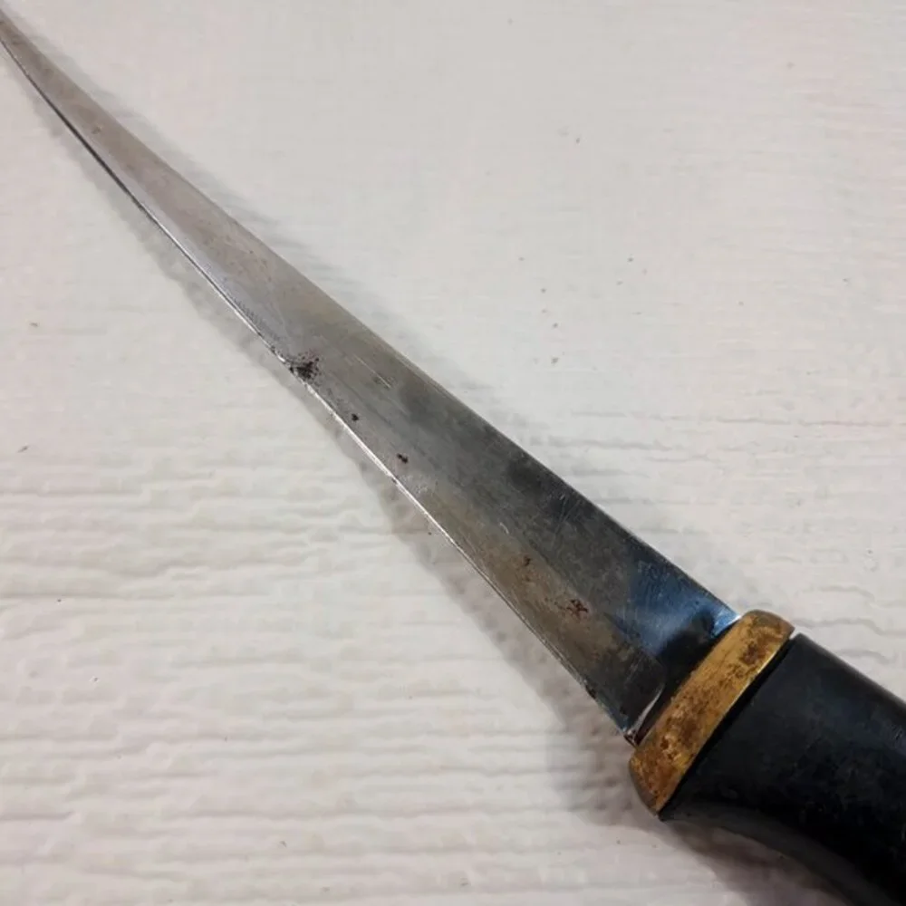 Vintage Fiskars Finald‎ Normark Filet Knife Nor Mark stainless steel black READ